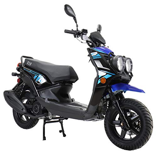 X-PRO 150cc Adult Moped Street Gas Moped 150cc Bike with 12" Aluminum Wheels (White)