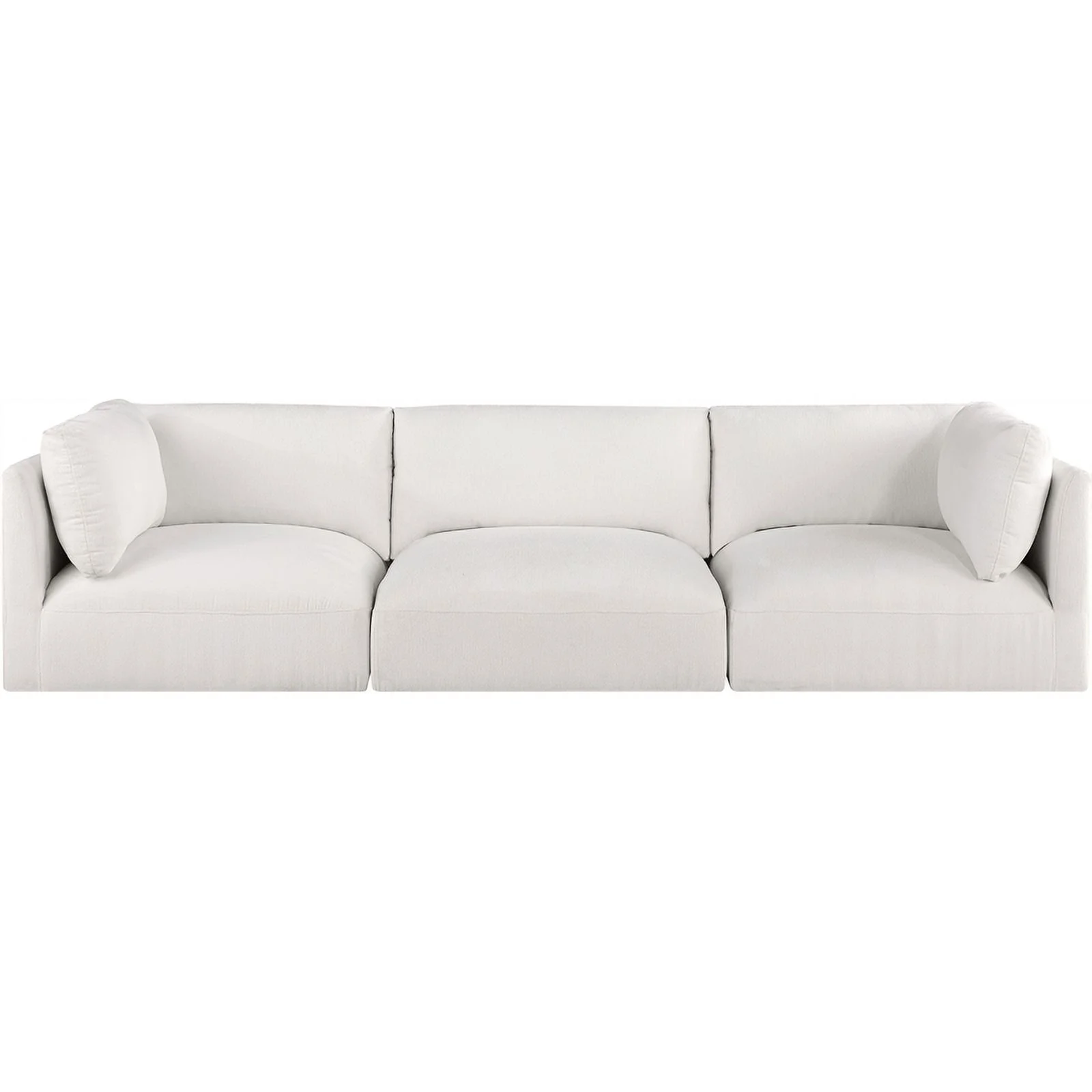 Meridian Furniture Ease Cream Fabric Modular Sofa