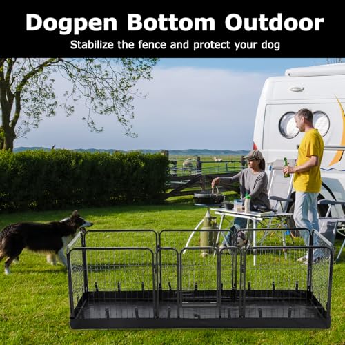 PJYuCien Dog Playpen Plus Storage Bag, 32" H 8 Panels Puppy Pen with Square Bottom, Heavy Duty Dog Fence for Puppies/Small Dogs