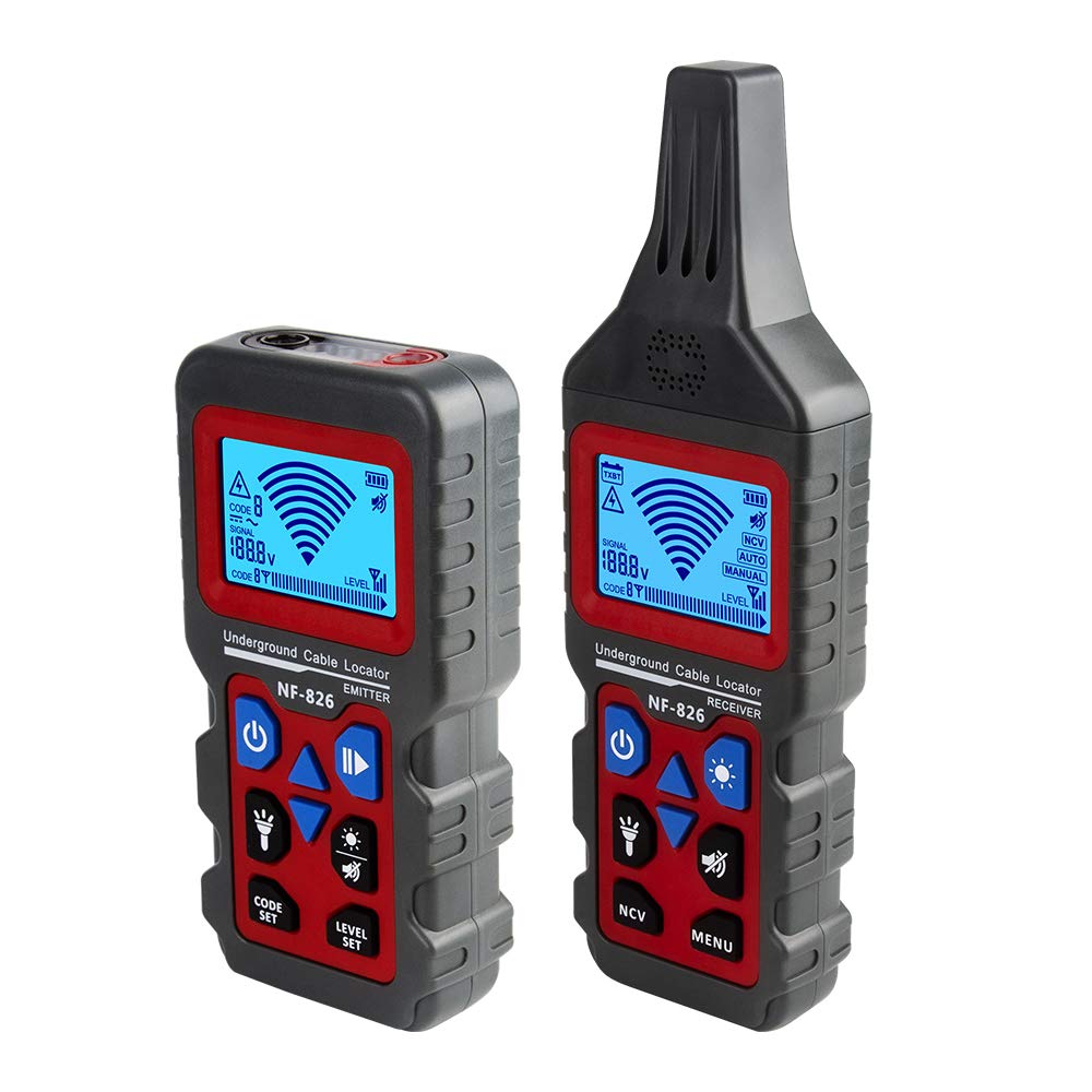 NOYAFA Underground Cable Locator,Detection of Wall and Underground Cables, Electrical Lines, Water and Gas Supply Pipeline Path.