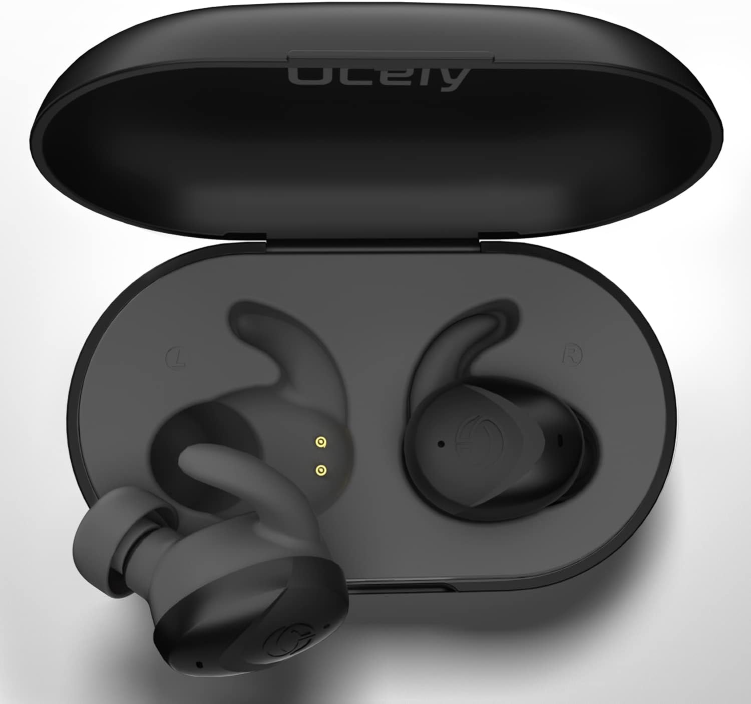 Ocely Wireless Sports Earbuds, [Lilt Series] Bluetooth 5.2 Ear Bud Headphone, Noise Isolation, Hear-Through, Gaming Mode, IPX7 Waterproof, ENC
