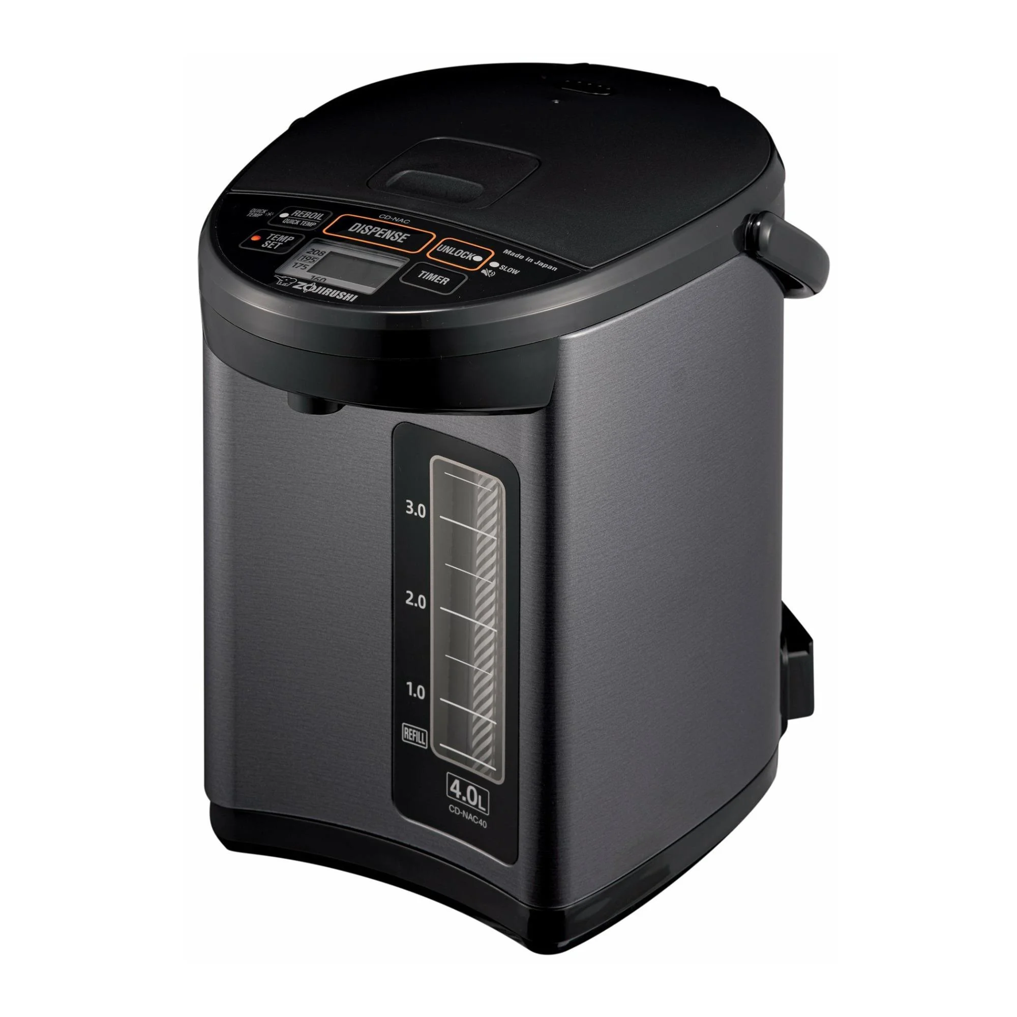 Zojirushi Micom Water Boiler (4-Liter, Metallic Black) with Cleaner and Tumbler
