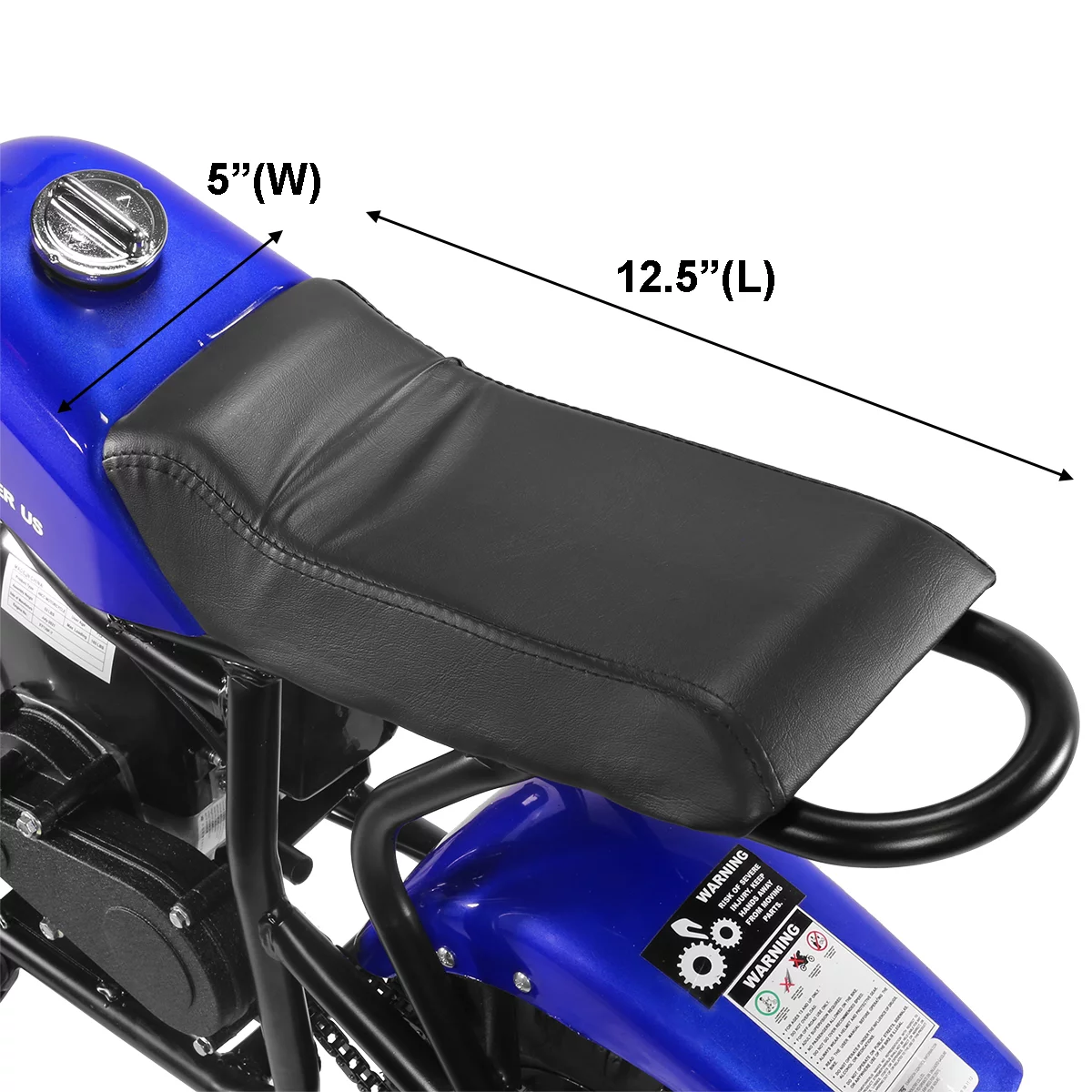 XtremepowerUS 40CC Trail Off-Road Dirt Bike 4-Stroke Gas-Powered Motorcycle Pocket Bike Ride-On Kids Mini Bike, Blue - Radiant Selections