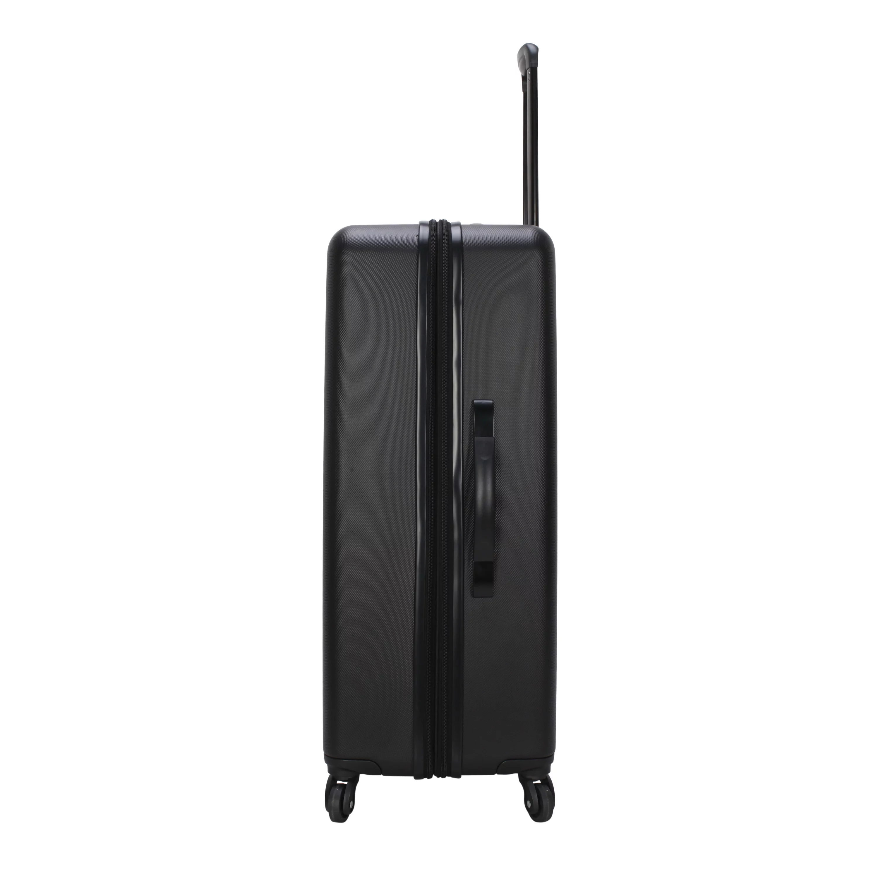 Protege 3 Piece Traveling Hardside Value Luggage Set, Black, 28" checked luggage, 20" carry-on luggage and 18" duffel