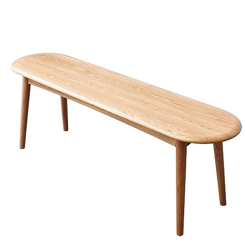 Solid Wood Dining Bench, Skinny Rectangular Dining Bench, Table Bench, Bench for Entryway, Bedroom, Living Room, Kitchen Room