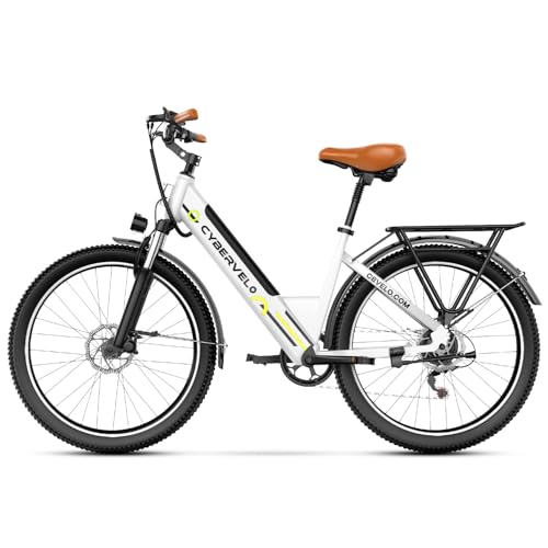 1000 Peak Electric Bike for Adults,up 80 Miles Removable Battery Ebike, 26" Electric E Bike with 7-Speed