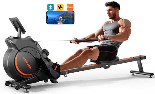YOSUDA Magnetic/Water Rowing Machine for Home - Rower Machine Use with Bluetooth, App Supported, Rowing Machine for Taller Power Athletes