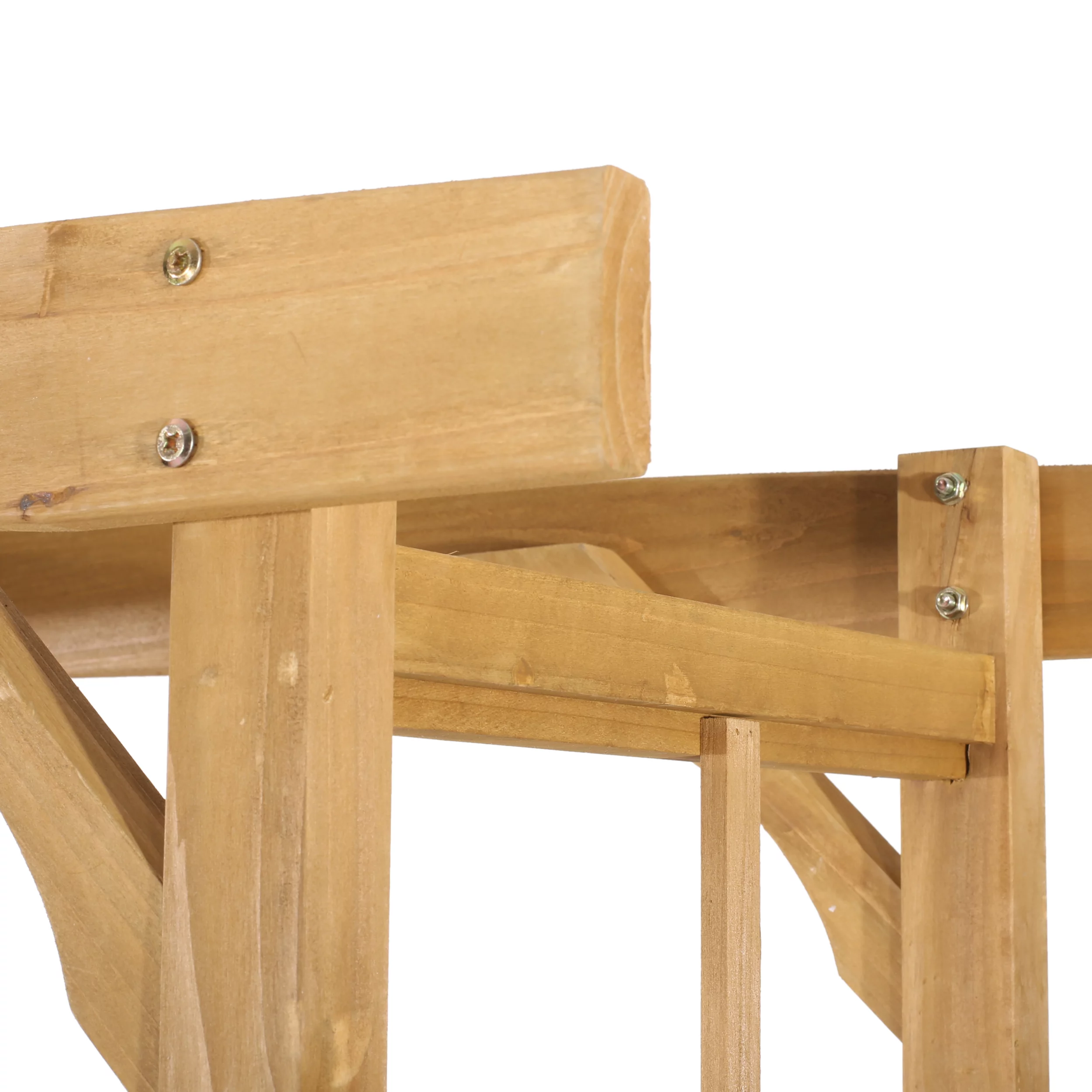 GDF Studio Edmonton Outdoor Fir Wood Arbor Bench, Teak