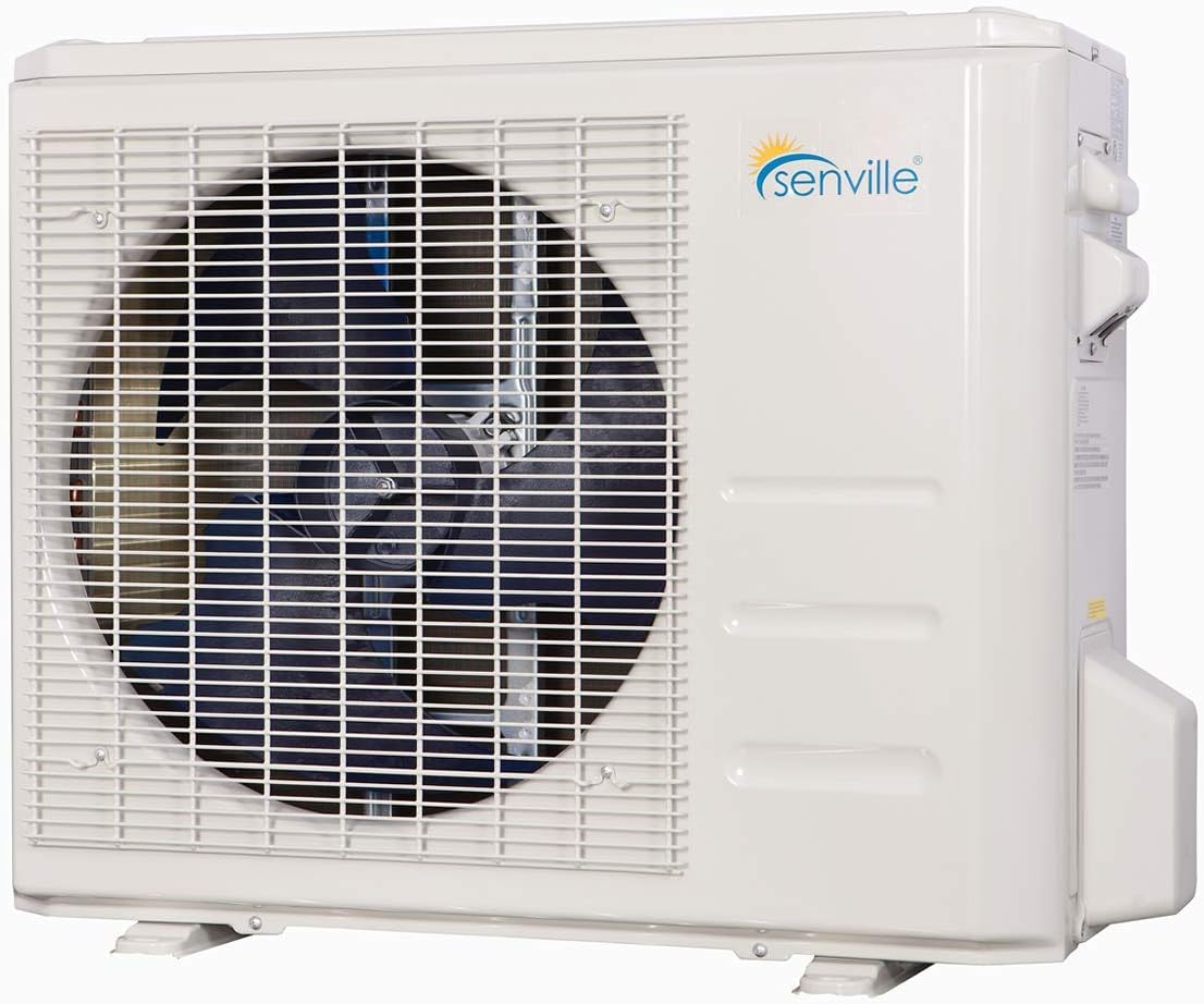 Senville 12,000 BTU Floor Console Mini Split AC/Heating System, Floor Mounted, 16 Ft. Install Kit, 208/230V, White