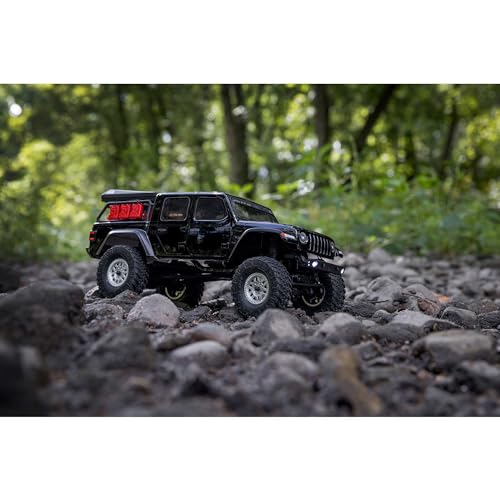 Axial RC Truck SCX24 Jeep Gladiator 4 Wheel Drive Rock Crawler Brushed RTR (Nothing Needed to Complete Ready-to-Run), Black, AXI00005V2T5