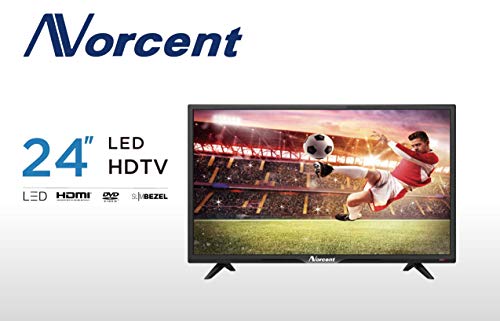Norcent 24 Inch 720P LED HD Backlight Flat DVD Combo TV, VGA USB HDMI Digital TV Tuner Cable