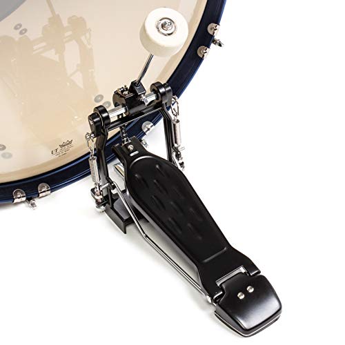 Ashthorpe 5-Piece Full Size Adult Drum Set with Remo Heads & Premium Brass Cymbals - Complete Professional Percussion Kit with Chrome Hardware