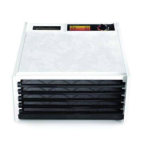 Excalibur 5 Tray Black Door Dehydrator, Medium, White 3500W