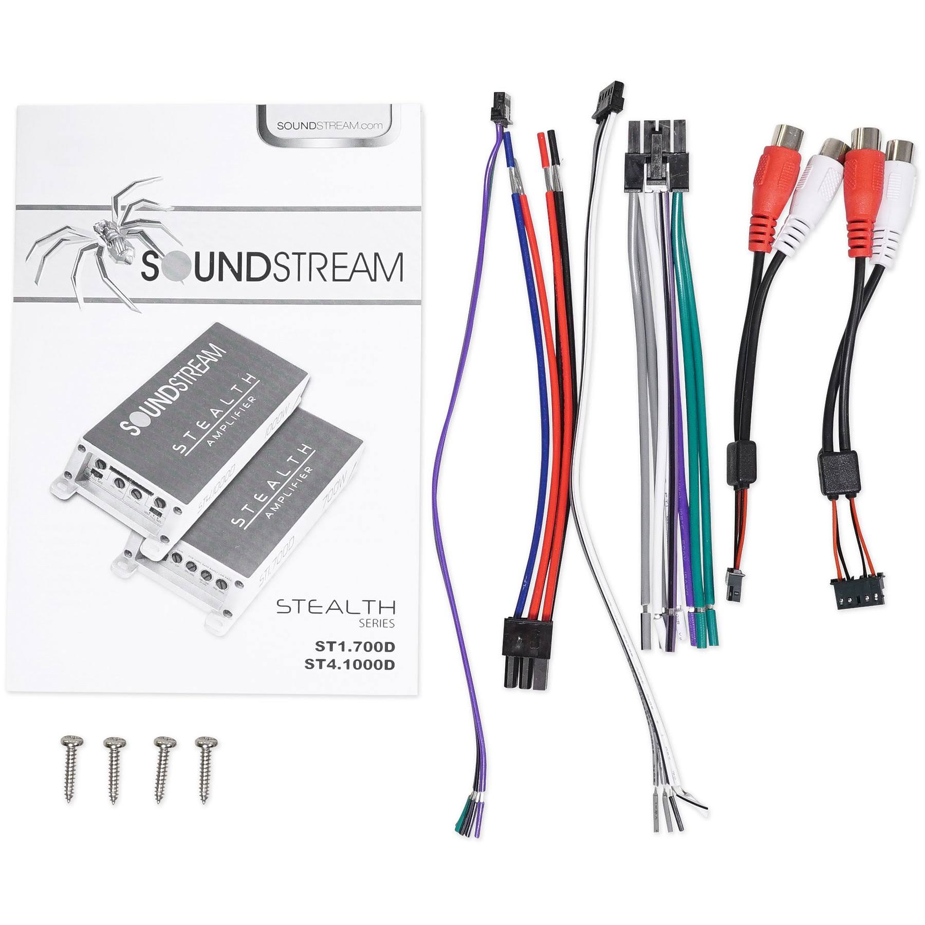 Soundstream Stealth Series ST4.1000D Class D 4-Channel Car Amplifier - 1000W
