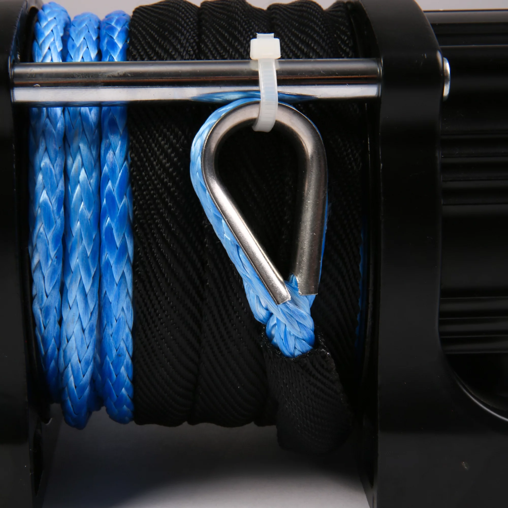 Wireless 4500 LBS Electric Winch with 15m Synthetic Rope, 12V DC Recovery Winch Fit for Jeep Truck ATV/SUV Towing Road Trailer, Mounting