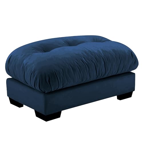 130" Modular Sectional Sofa,Velvet Upholstered Couches for Living Room,3 Seater Green Sofa Couch with Movable Ottoman