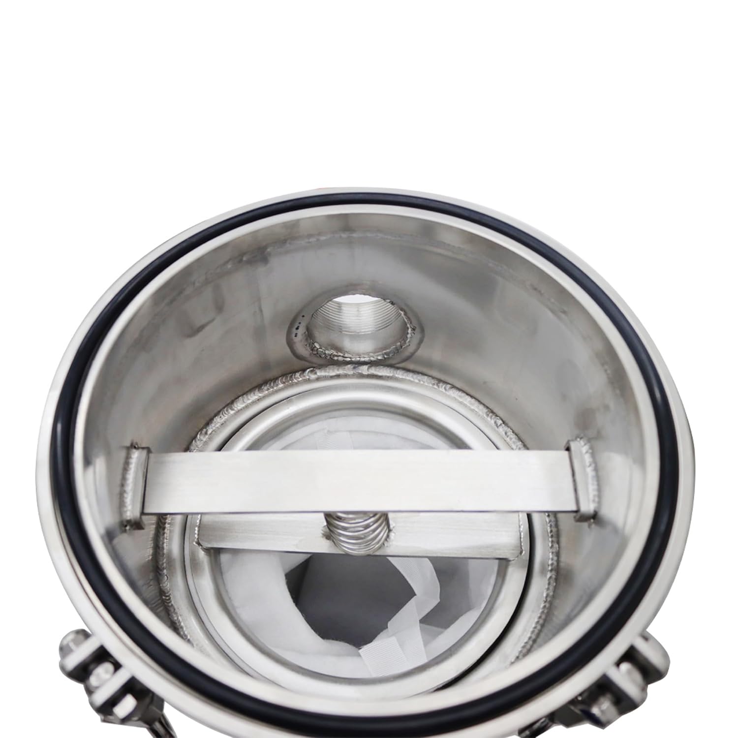 #1 Bag Filter Housing 304 Stainless Steel Convex Cover Flat Bottom Bag Filter