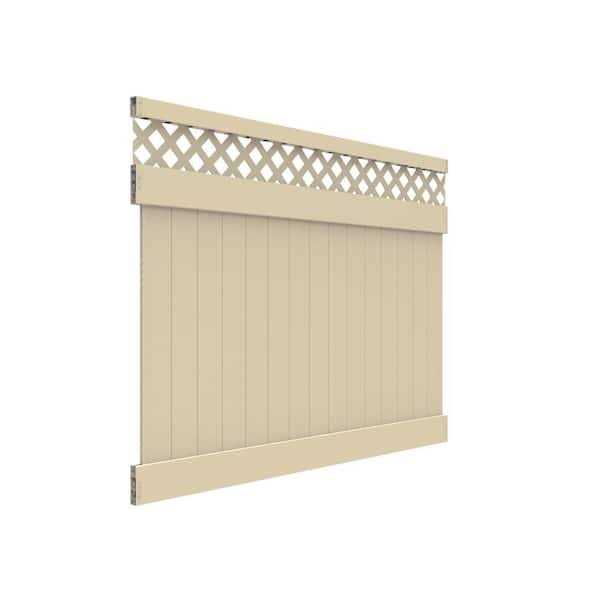 Barrette Outdoor Living Anderson 6 ft. x 8 ft Vinyl Lattice Top Fence Panel - Shop Hardware Tools Online Store
