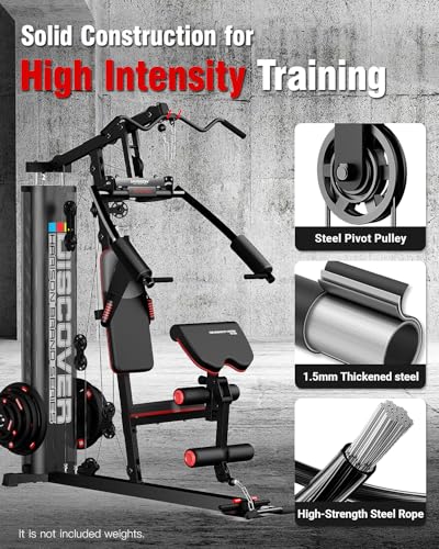 HARISON Home Gym - Full Body Workout Equipment, Exercise Equipment, Fitness Equipment, Multifunctional Home Gym Equipment for Home with Pulley System