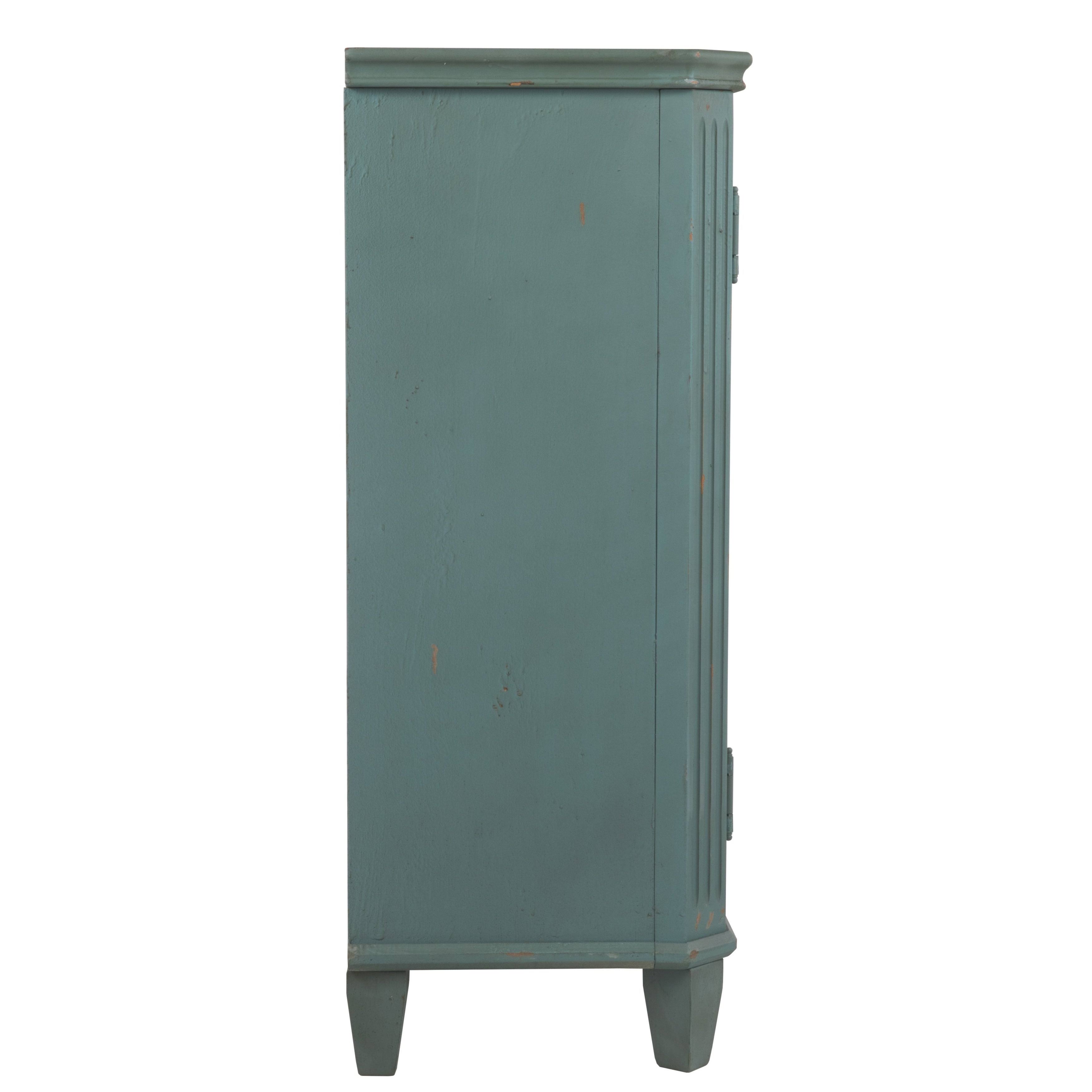 Ashley Mirimyn Antique Teal Door Accent Cabinet
