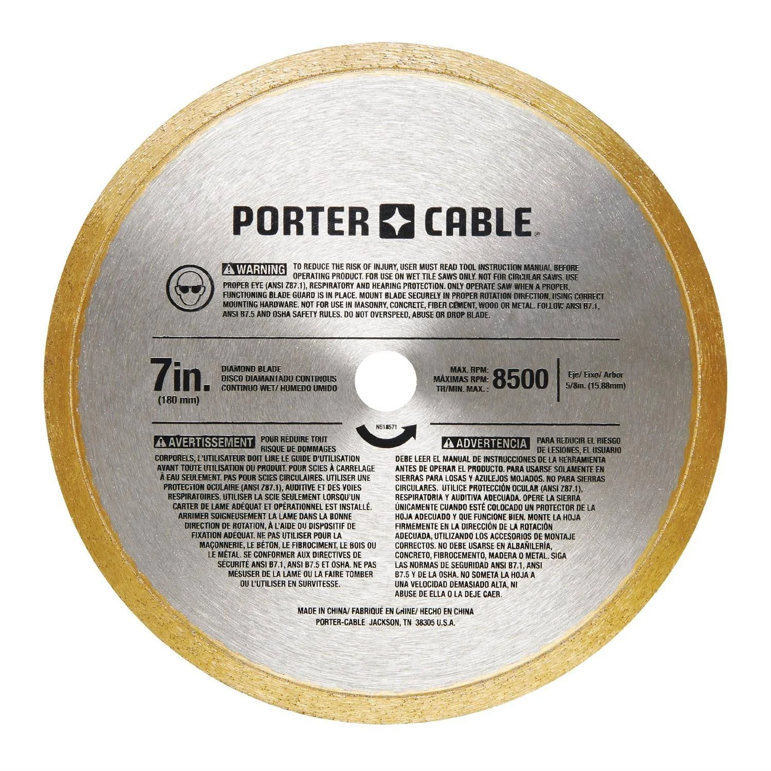 Porter-Cable Pcc780la 20V Max 7 in. Table Top Wet Tile Saw