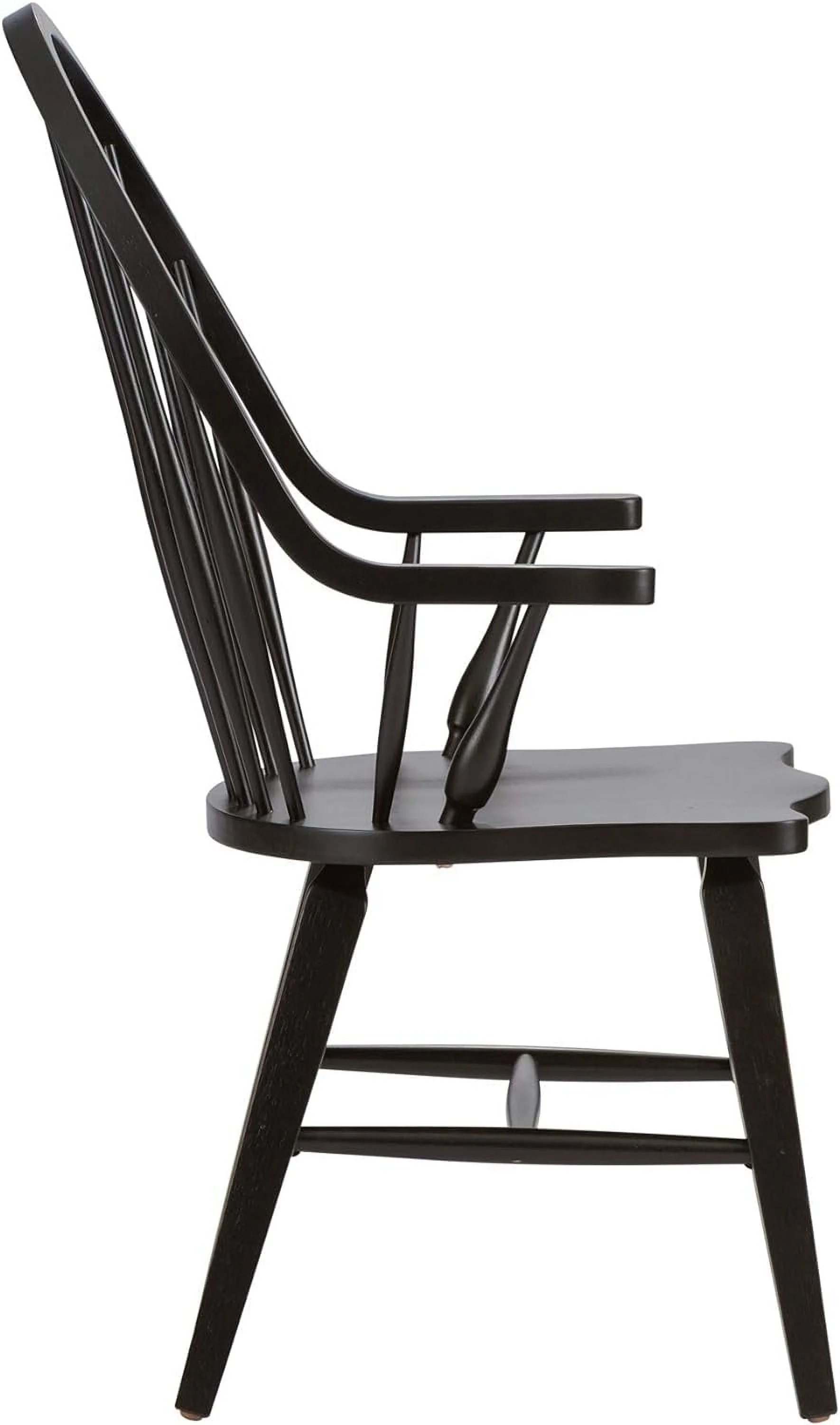 Windsor Back Arm Chair, W25 X D25 X H41, Black