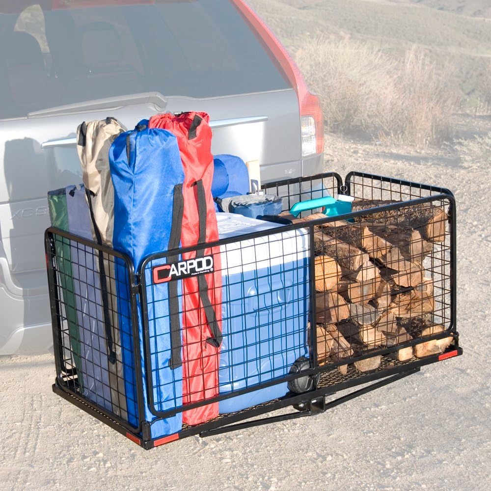 CARPOD Cargo Carrier Basket with 4" Raised & Folding Shank (M2205)