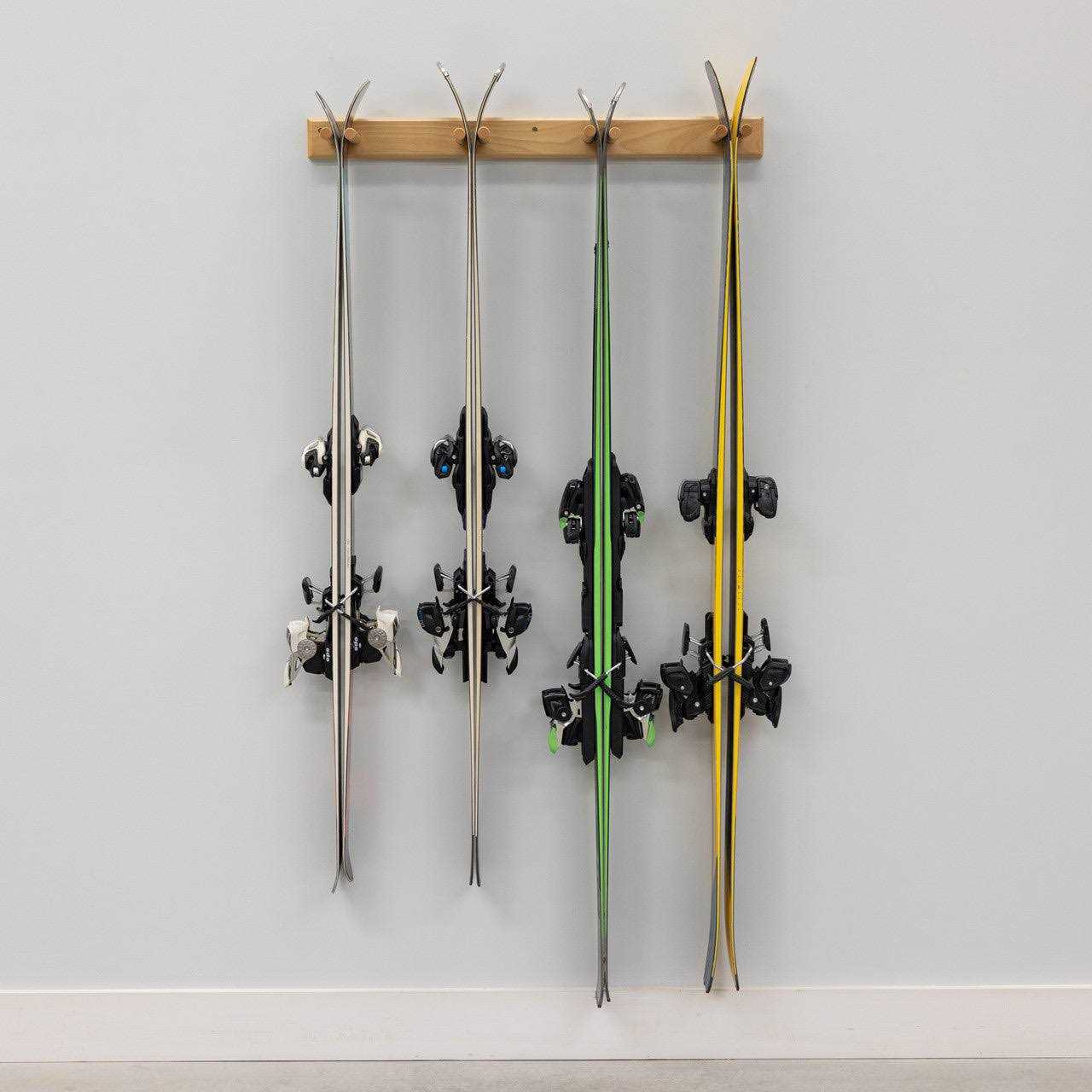 StoreYourBoard Timber Ski Wall Rack 4 Pairs of Skis - Sports Supplies Online Store