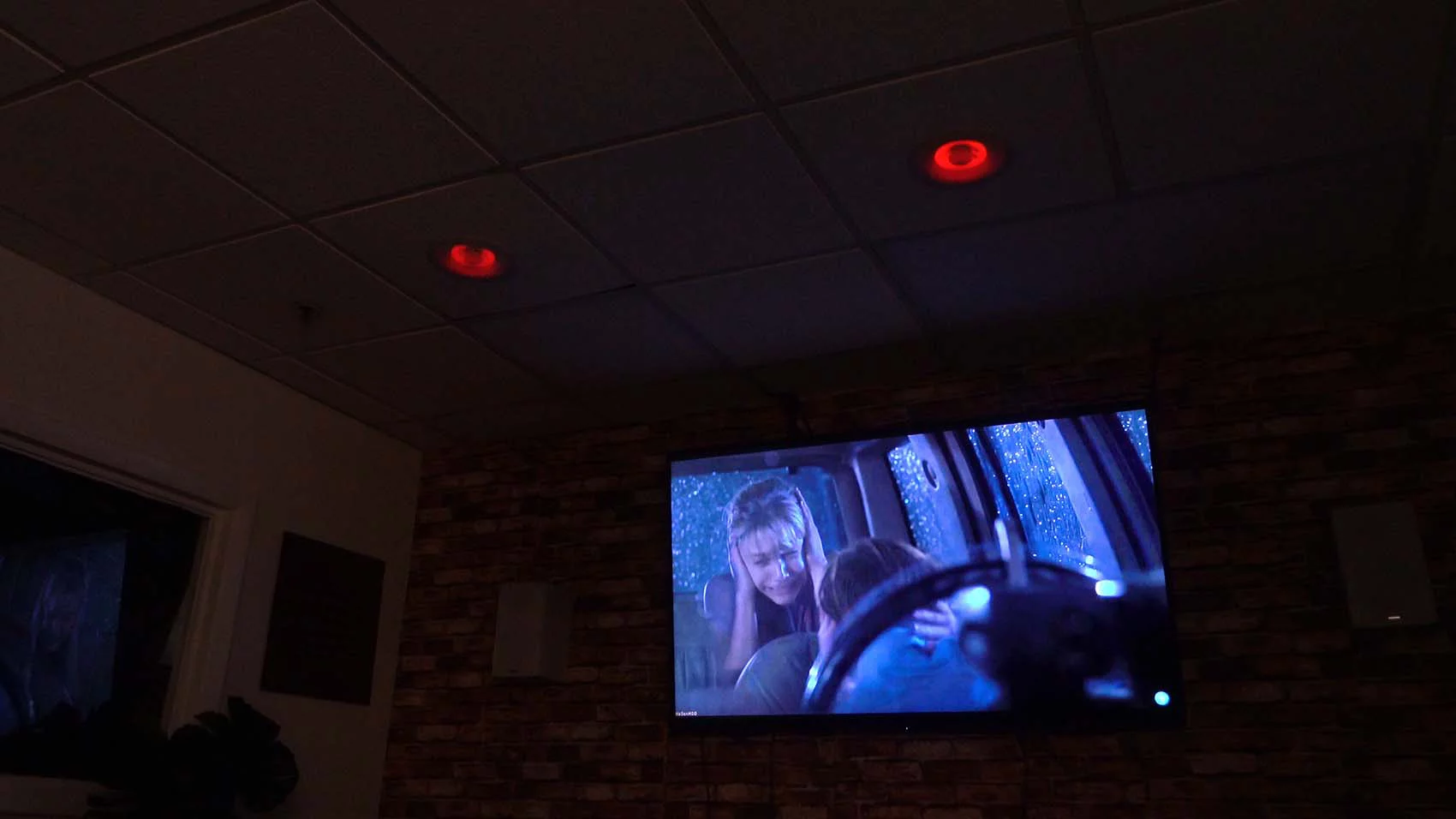 Rockville 1000w Home Theater Bluetooth Receiver+(4) In-Ceiling 6.5" LED Speakers
