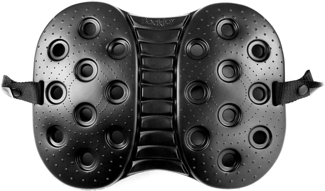 BackJoy SitzRight Wedge Seat Cushion Lumbar Support, Designed for Spine and Lower Back Pain, Coccyx, Sciatica, Ergonomic, Adjustable, Breathable