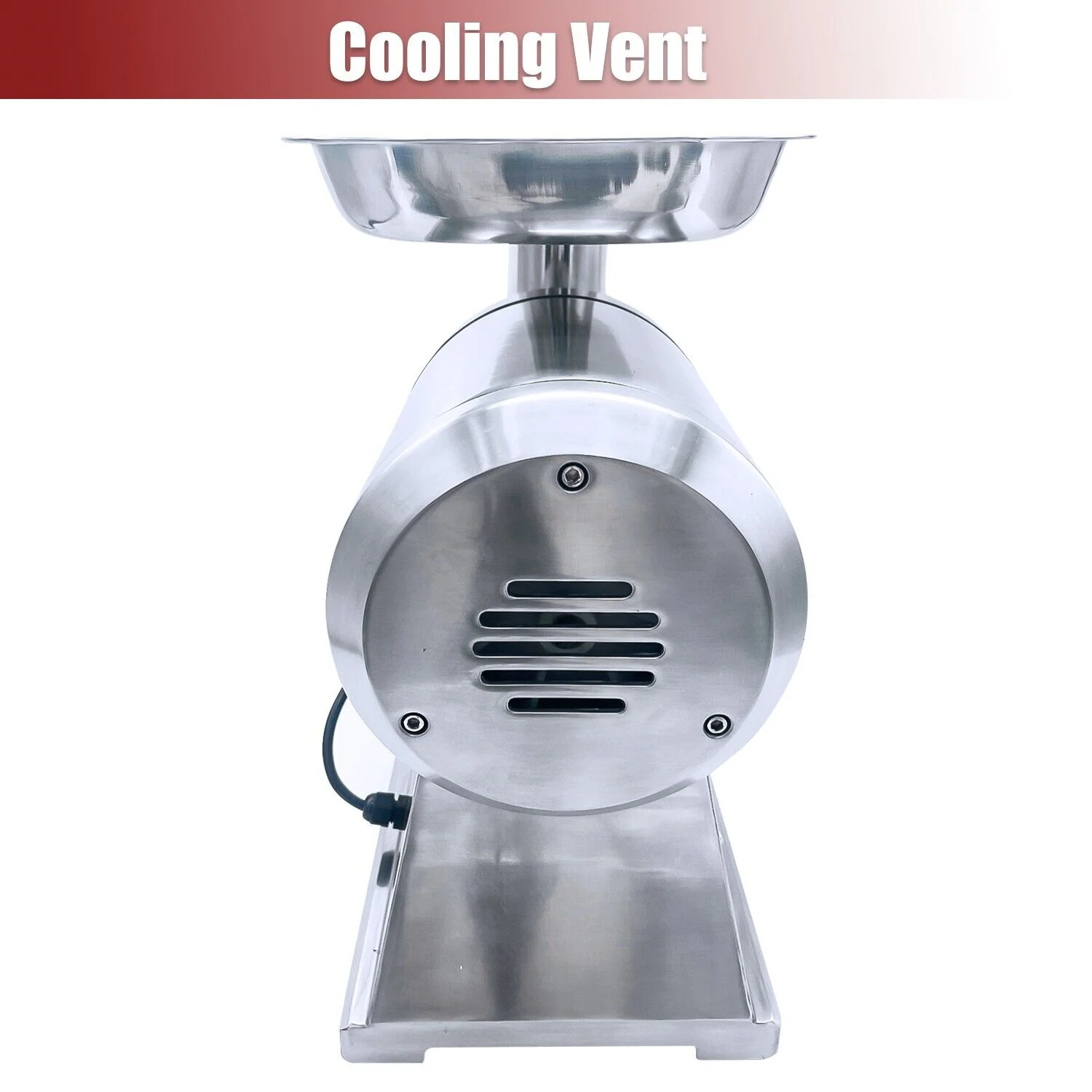iMeshbean Commercial Electric Meat Grinder, 1100W 550lbs Per Hour Stainless Steel Commercial Sausage Stuffer For Commercial and Home Use