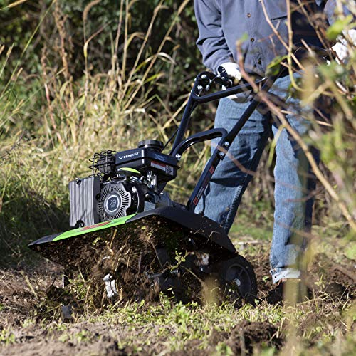 Tazz 35310 2-in-1 Front Tine Tiller/Cultivator, 79cc 4-Cycle Viper Engine, Gear Drive Transmission, Forged Steel Tines