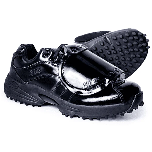 3N2 7345-99-105 Reaction Pro Plate Lo Umpire Shoes, Patent Leather - Size 10.5