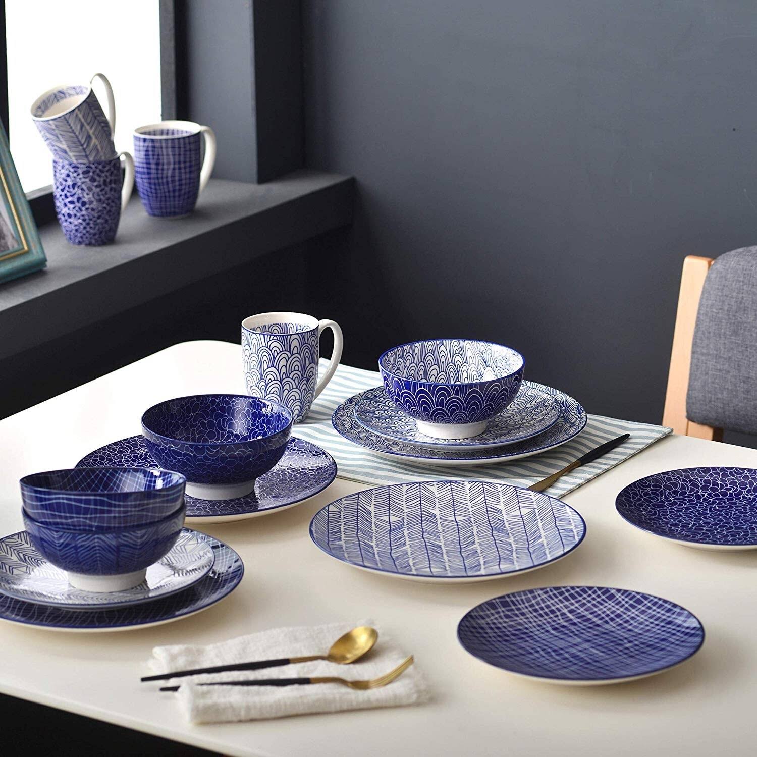 vancasso, Series TAKAKI, 16-Piece Dinnerware Set, Service for 4 - 16 Piece