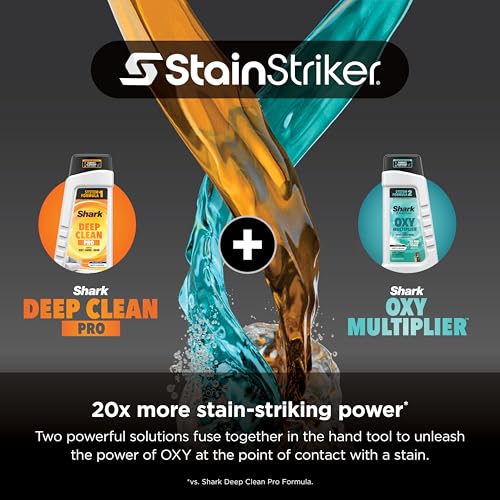 Shark StainStriker Portable Carpet Upholstery & Area Rug Cleaner, Bonus XL Tool & Full-Size Cleaning Solution, Stain & Odor Remover