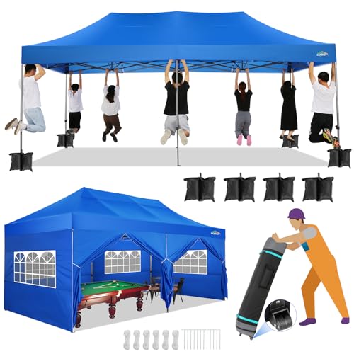 COBIZI 13x26 Pop Up Tent 13x26 Canopy with Sidewalls Heavy Duty Canopy Party Tent for Parties