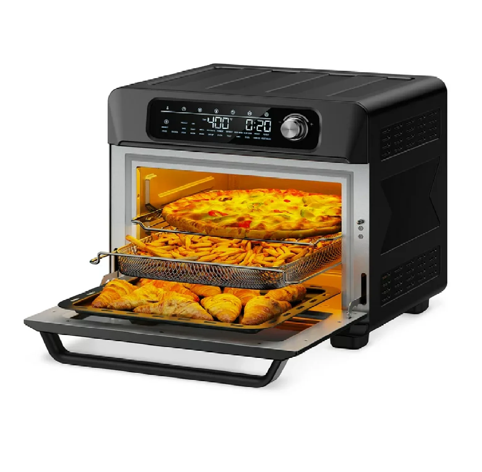 Paris Rhone PE-AF006-WM Air Fryer Toaster Oven, 26QT Convection Air fryer, Bake, Broil, Roast, Dehydrate, Slow Cook