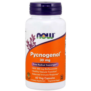 Now Foods Pycnogenol 30 mg 60vc - Kansas Nuitrition - HNZSDS
