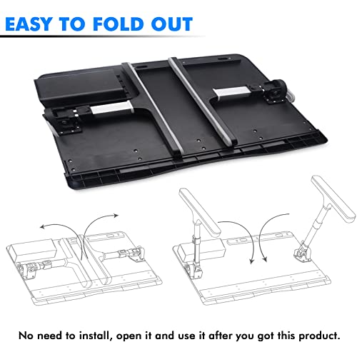 Laptop Bed Tray Table, Adjustable Foldable Bed Desk for Laptop with Storage Drawer Phone Holde for Eating, Working, Writing, Drawing