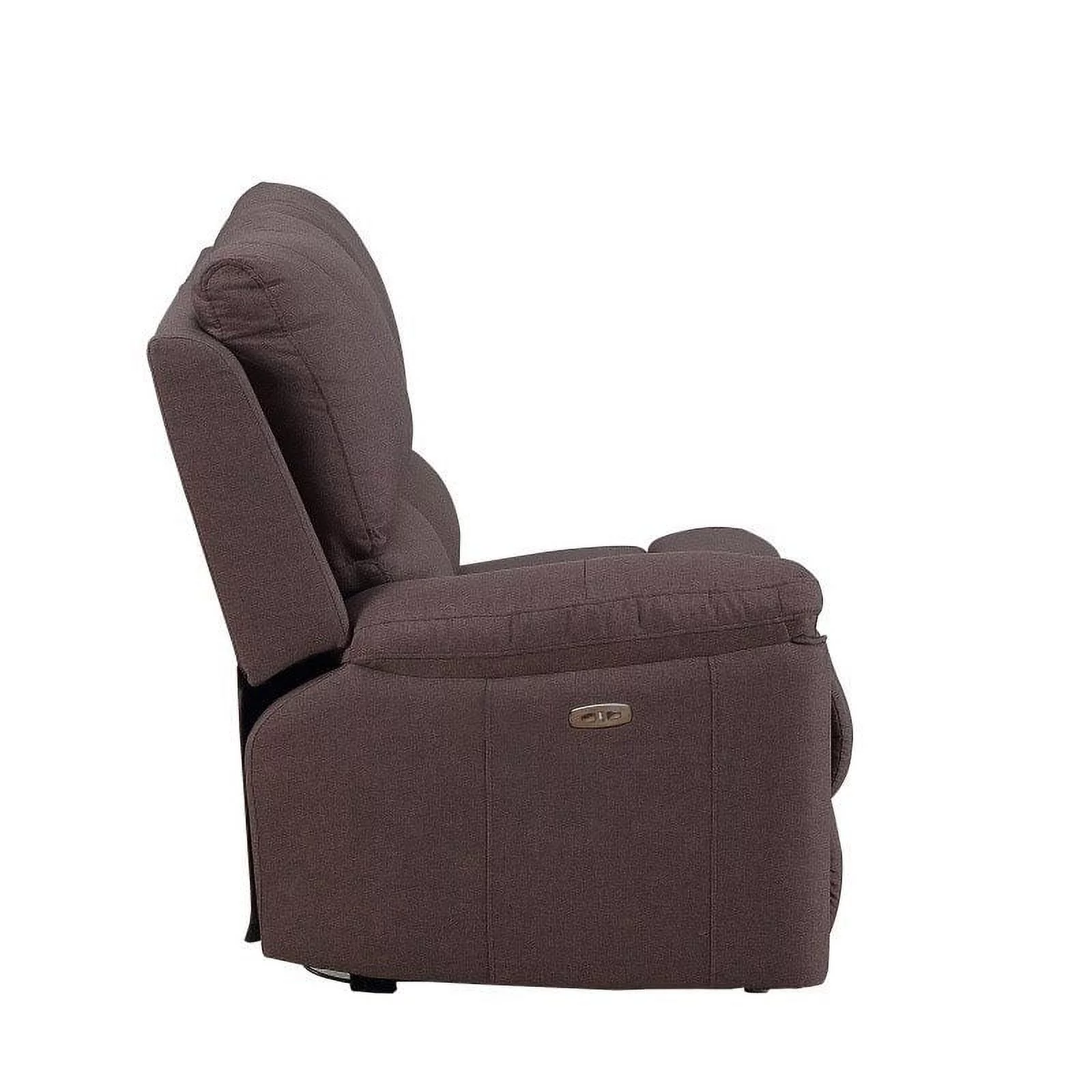 Titan Furnishings Transitional Chanille Fabric Power Reclining Sectional - Brown