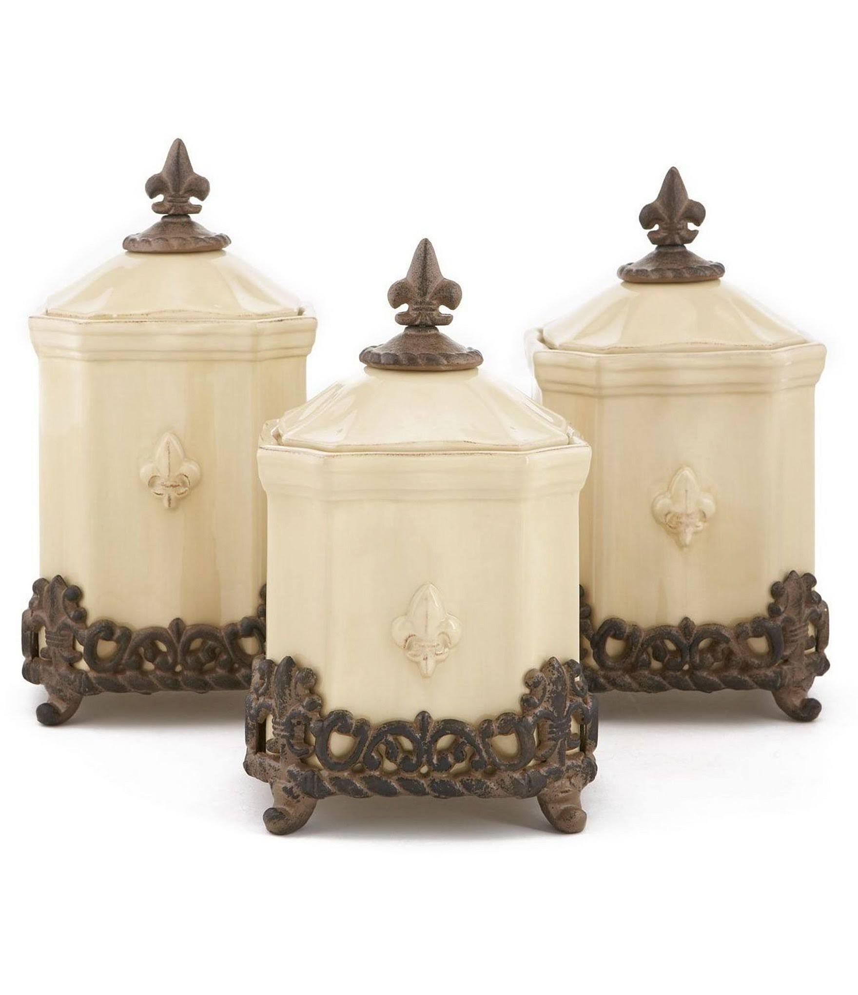 Artimino Fleur-de-lis Canister - Large