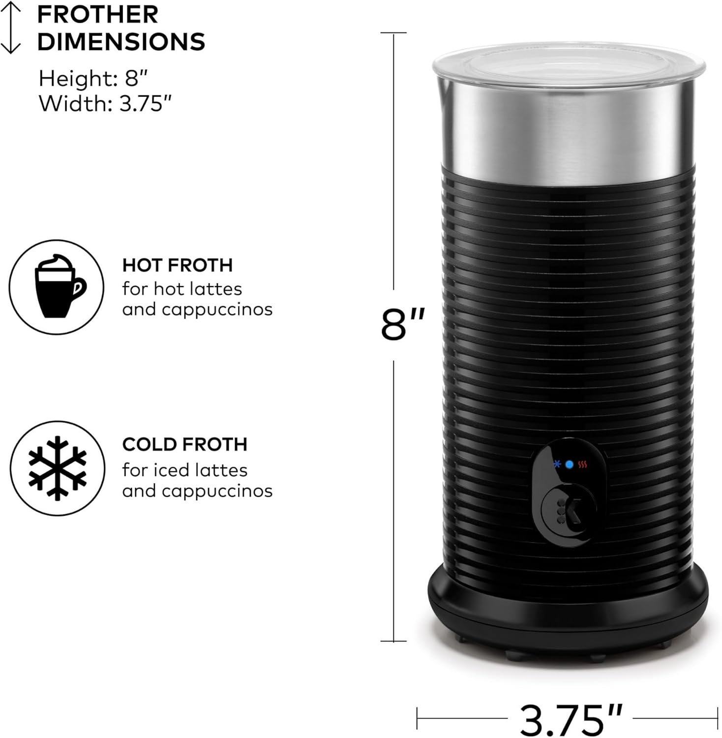 Keurig K-Café Barista Bar Single Serve Coffee Maker and Frother, Black