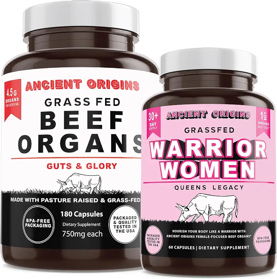 Ancient Origins Grass Fed Beef Organs and Women's Beef Organ Superfood - Kansas Nuitrition - HNZSDS
