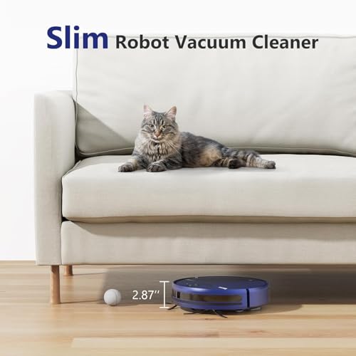 Robot Vacuum and Mop Combo, Automatic Slef-Cleaning Robotic Vacuum Cleaner for Pet Hair, Smart 2 in 1 Mopping Robot Vacuum with Schedule