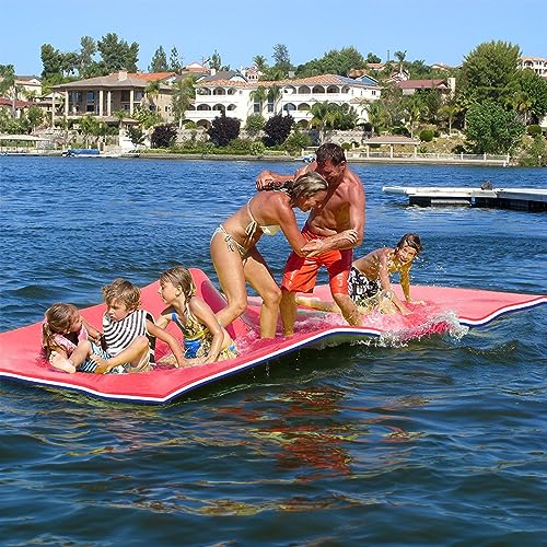 Oversized Lily Pad Floating Mat, 3 Layer 7'/9'/12'/18' Floating Water Mat,Ocean, Beach, River, Pool, Floating Mat for Water Recreation and Relaxing