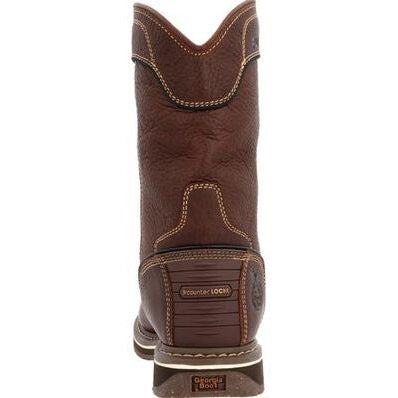 Georgia Women’s Amp Lt Edge 10″ WP Pull On Work Boot -Brown- GB00516