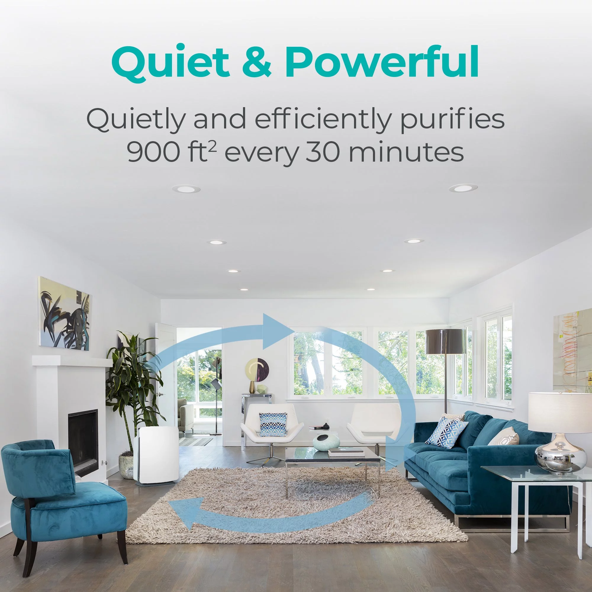 Alen BreatheSmart FIT50 Air Purifier with Fresh, True HEPA Filter, for Allergens, Dust, Mold, Germs and Household Odors - 900 SqFt