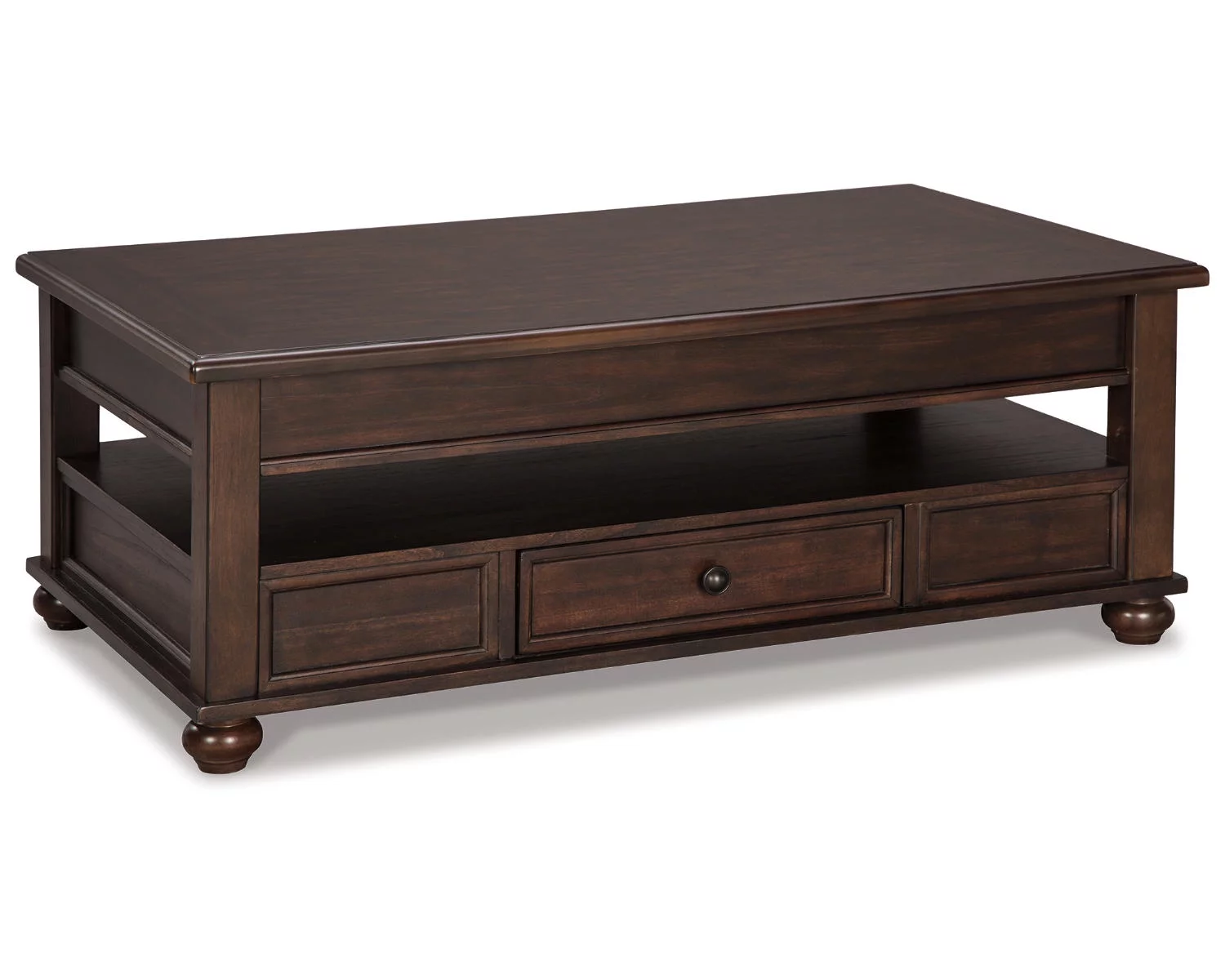 Signature Design by Ashley Casual Barilanni Coffee Table with Lift Top Dark Brown