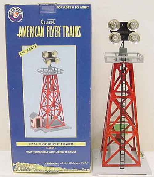 American Flyer 6-49814 S Scale 4-Light Floodlight Tower #774