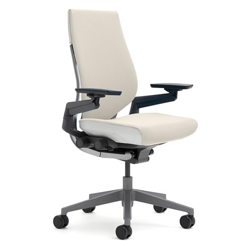 Steelcase Gesture Office Chair - Ergonomic Work Chair with Wheels for Carpet - Comfortable - Intuitive-to-Adjust for Desk - 360-Degree Arms